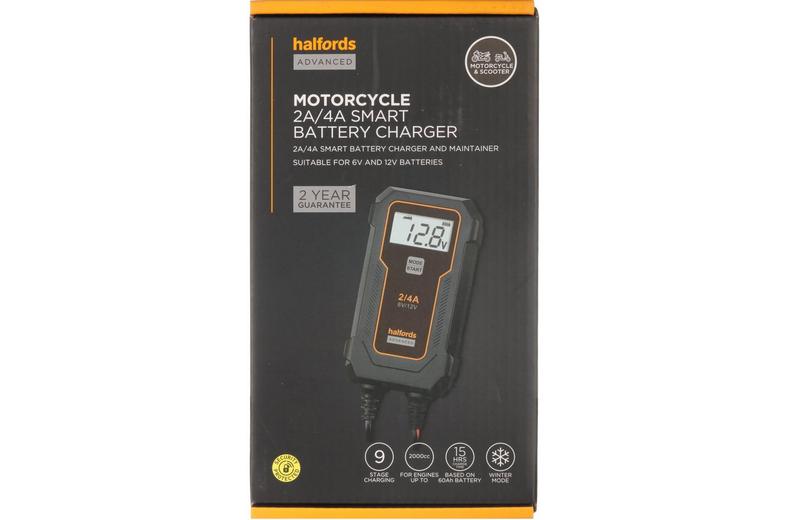 Halfords Advanced 4A Motorcycle Smart Charger Halfords Advanced 4A Motorcycle Smart Charger