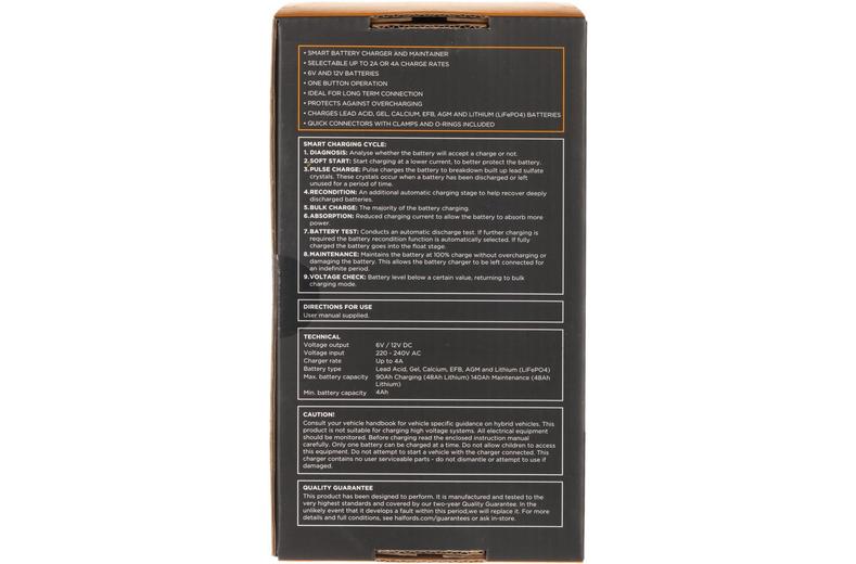 Halfords Advanced 4A Smart Charger Halfords Advanced 4A Smart Charger