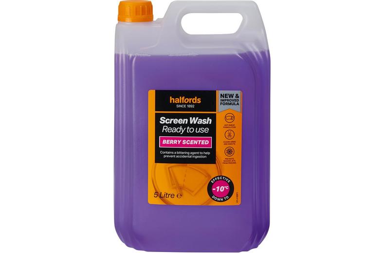 Halfords -10 Ready To Use Berry Screenwash 5L Halfords -10 Ready To Use Berry Screenwash 5L