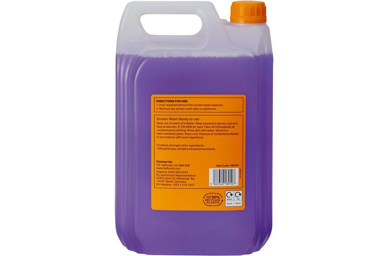 Halfords -10 Ready To Use Berry Screenwash 5L Halfords -10 Ready To Use Berry Screenwash 5L