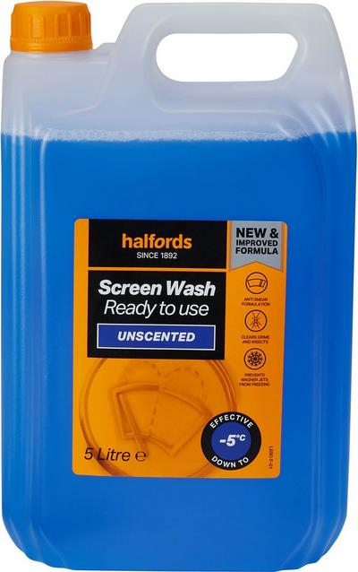 Halfords -5 Ready To Use Screen Wash 5L