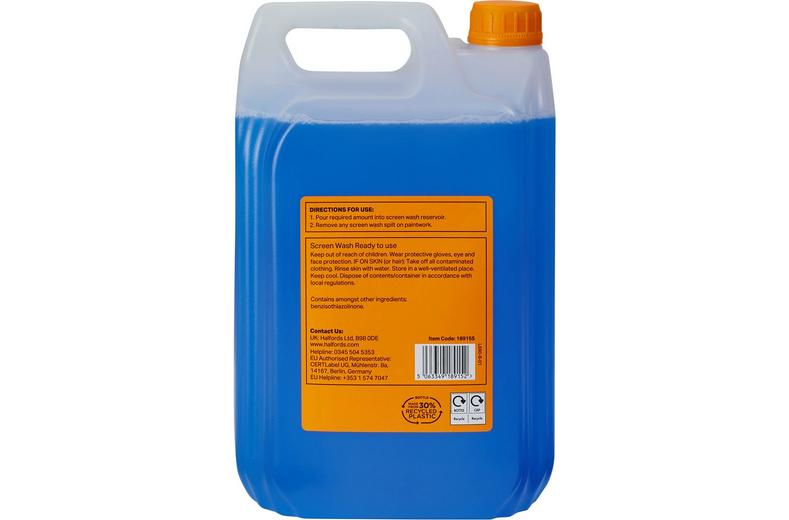 Halfords -5 Ready To Use Screenwash 5L Halfords -5 Ready To Use Screenwash 5L