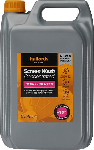 Halfords -10 Concentrate Berry Screenwash 5L Halfords -10 Concentrate Berry Screenwash 5L