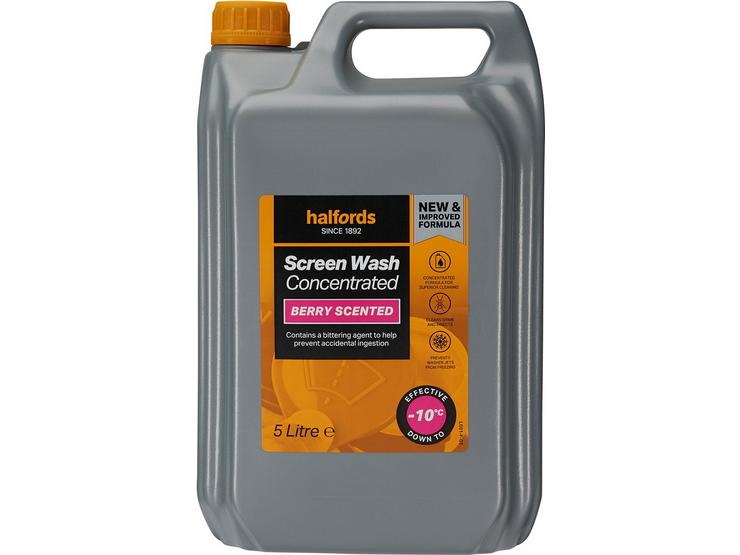 Halfords -10 Concentrate Berry Screenwash 5L