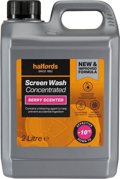 Halfords -10 Concentrate Berry Screen Wash 2L