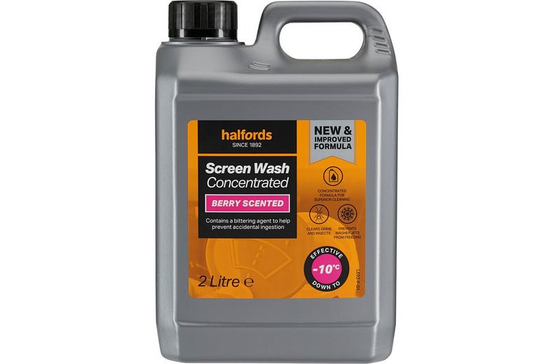 Halfords -10 Concentrate Berry Screenwash 2L Halfords -10 Concentrate Berry Screenwash 2L