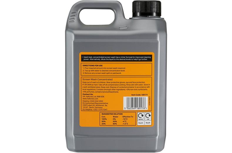 Halfords -10 Concentrate Berry Screenwash 2L Halfords -10 Concentrate Berry Screenwash 2L