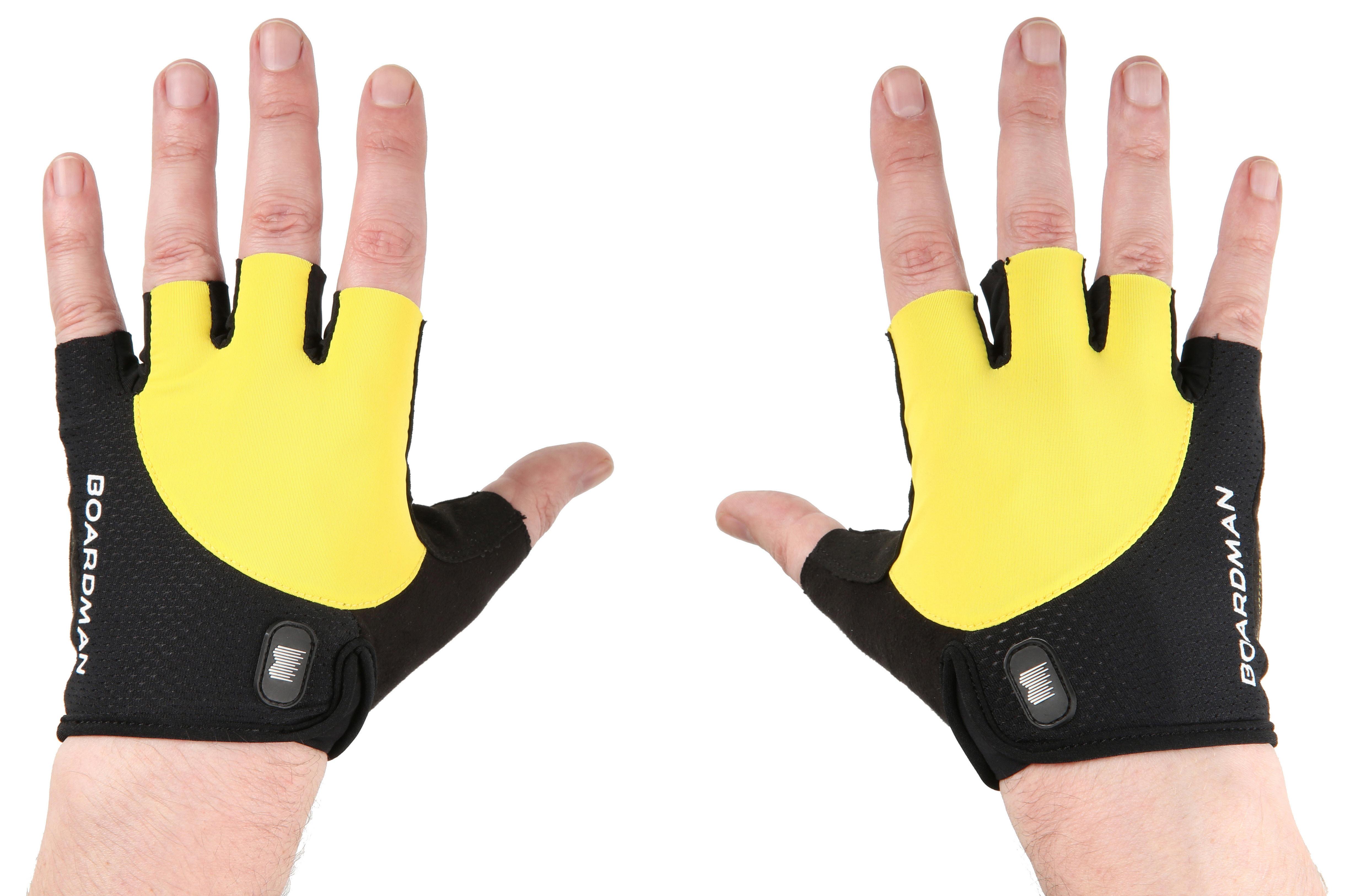 Boardman Mens Cycling Mitts - Yellow