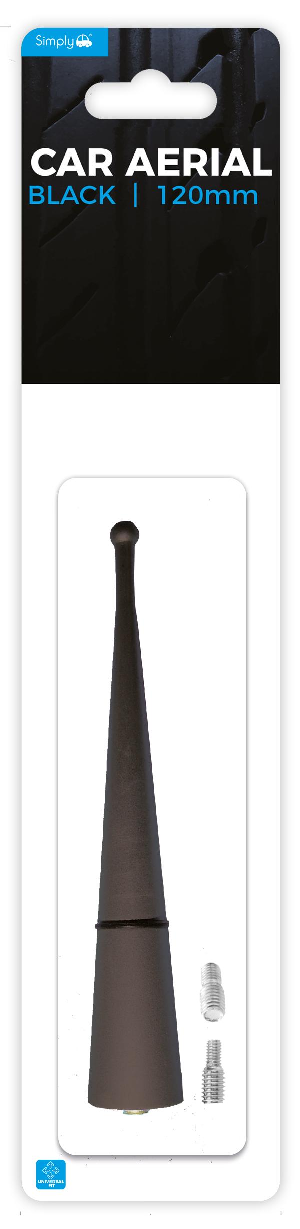 Simply Black Car Aerial 120mm