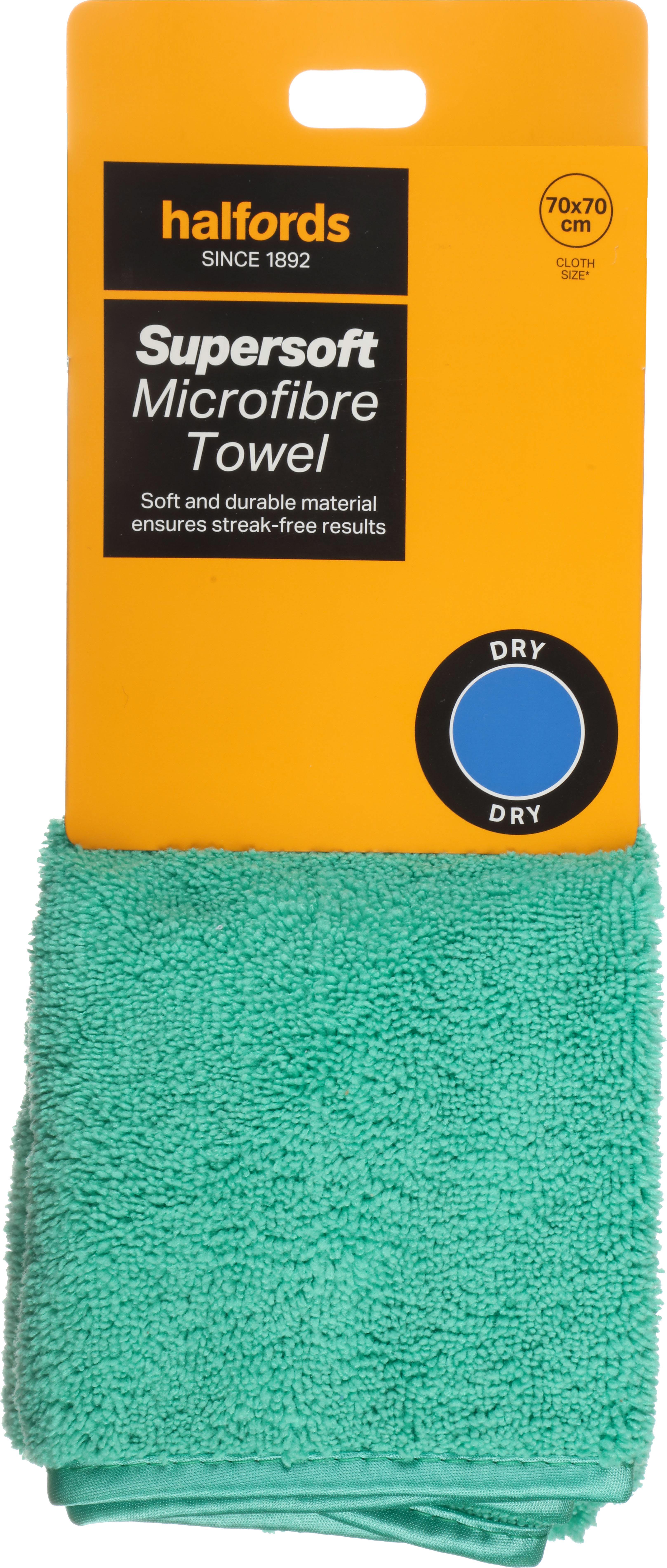 Halfords Supersoft Microfibre Towel