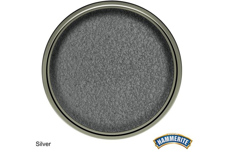 Hammerite Direct to Rust Metal Paint Hammered Silver 250ml Hammerite Direct to Rust Metal Paint Hammered Silver 250ml