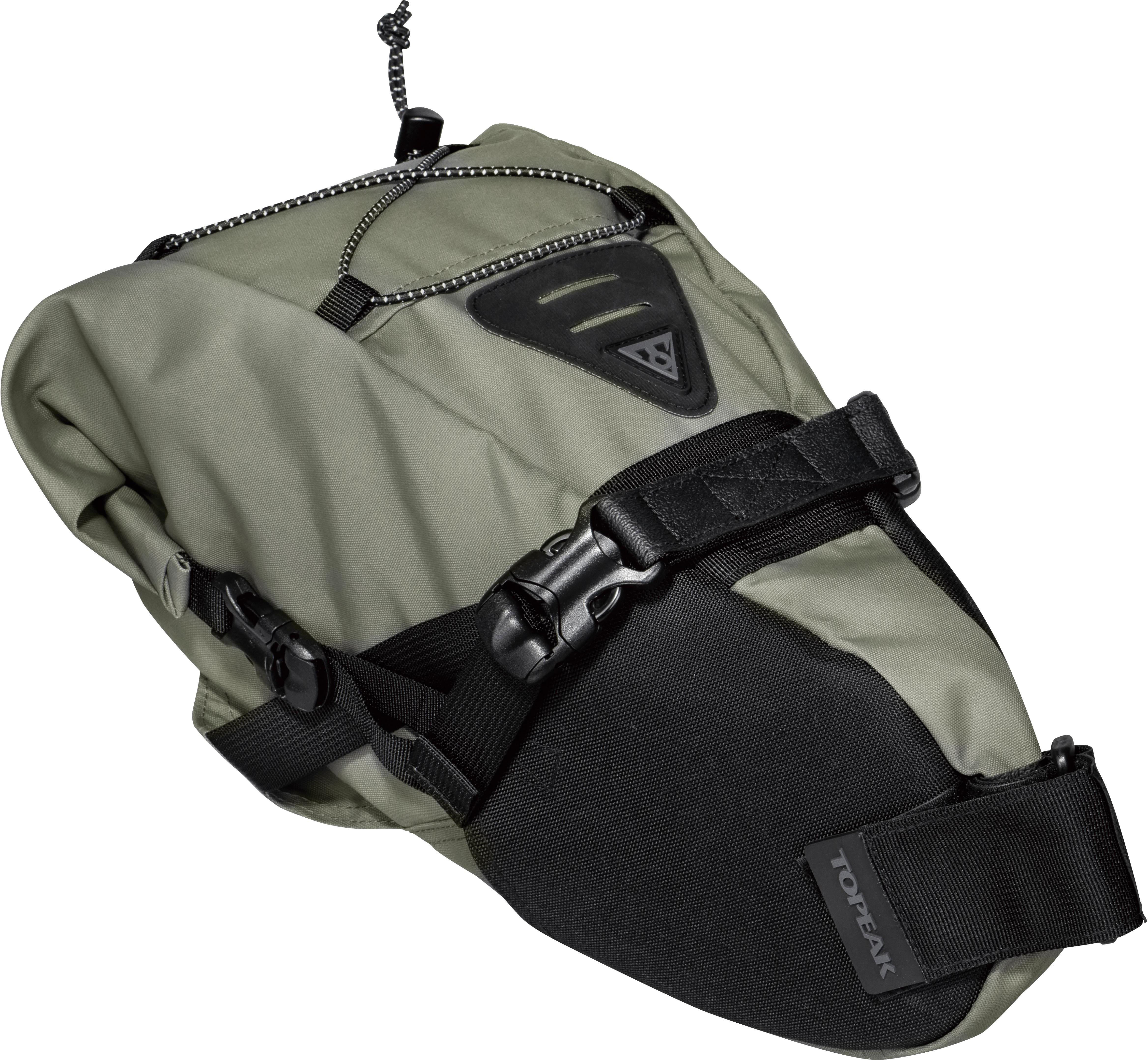 Halfords Topeak Bike Packing Backloader Bag, 6L, Green | Pricematch, Extra 8% off for BC Members, Free Bike Health Check, Cycle2Work Scheme & 0% APR Finance.