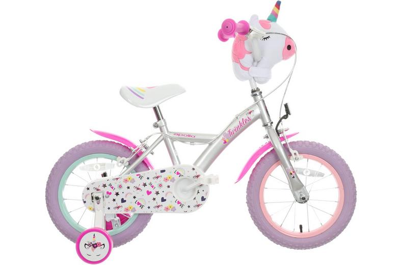Apollo Twinkles Unicorn Kids Bike - 14" Wheel Apollo Twinkles Unicorn Kids Bike - 14" Wheel