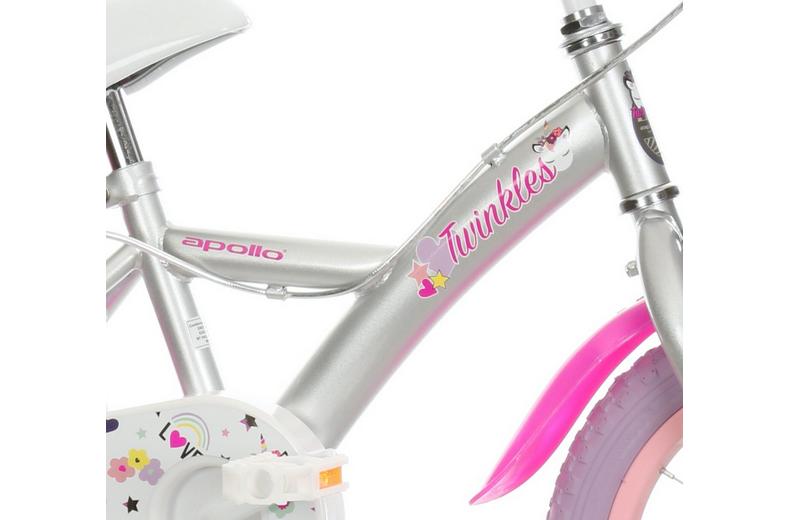 Apollo Twinkles Unicorn Kids Bike - 14" Wheel Apollo Twinkles Unicorn Kids Bike - 14" Wheel