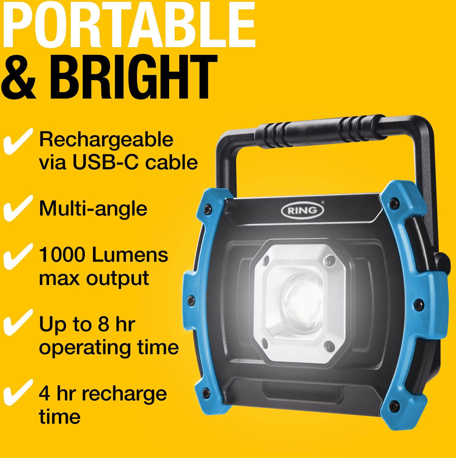 RING Rechargeable floodlight with powerbank