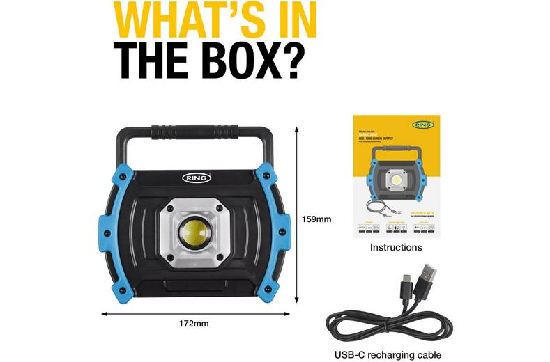 RING Rechargeable floodlight with powerbank RING Rechargeable floodlight with powerbank