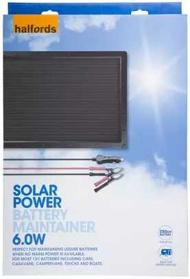 Halfords Solar Battery Maintainer 12V 6W Halfords IE