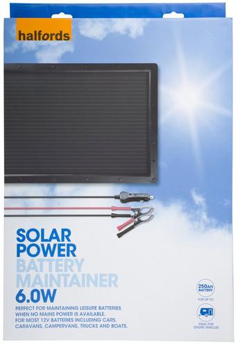 Halfords solar shop trickle charger