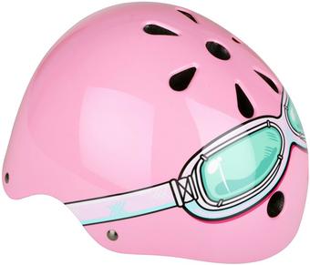 Kiddimoto Pink Goggle Kids Helmet