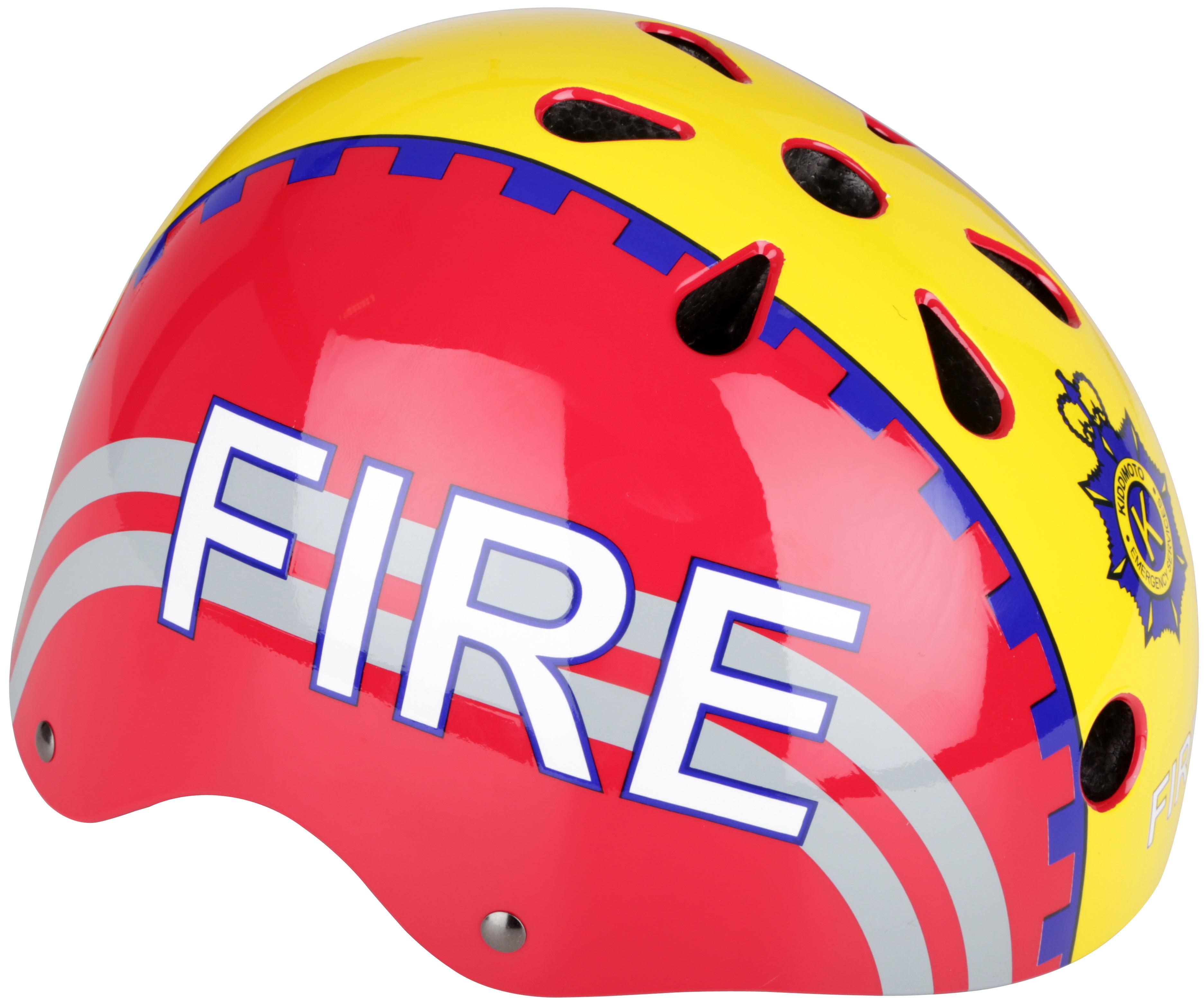 Kiddimoto Fire Kids Helmet - Medium (53-58Cm)