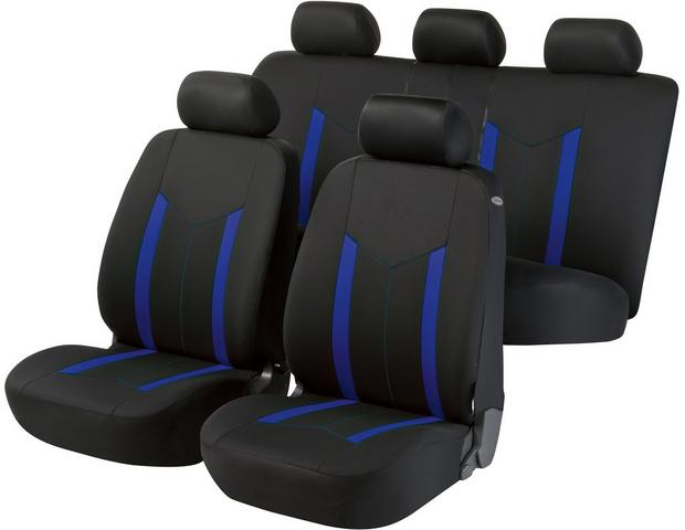 Halfords Seat Cover Hasting Blue
