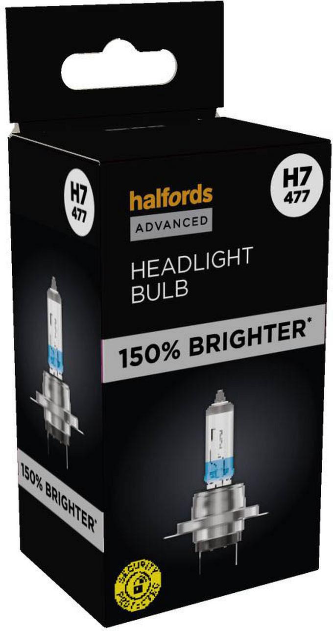 Halfords Advanced 150 Brighter H7 477 Headlight Bulb Halfords UK