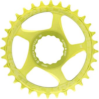 Race Face Direct Mount Narrow Wide Single Chainring, 28T, Green