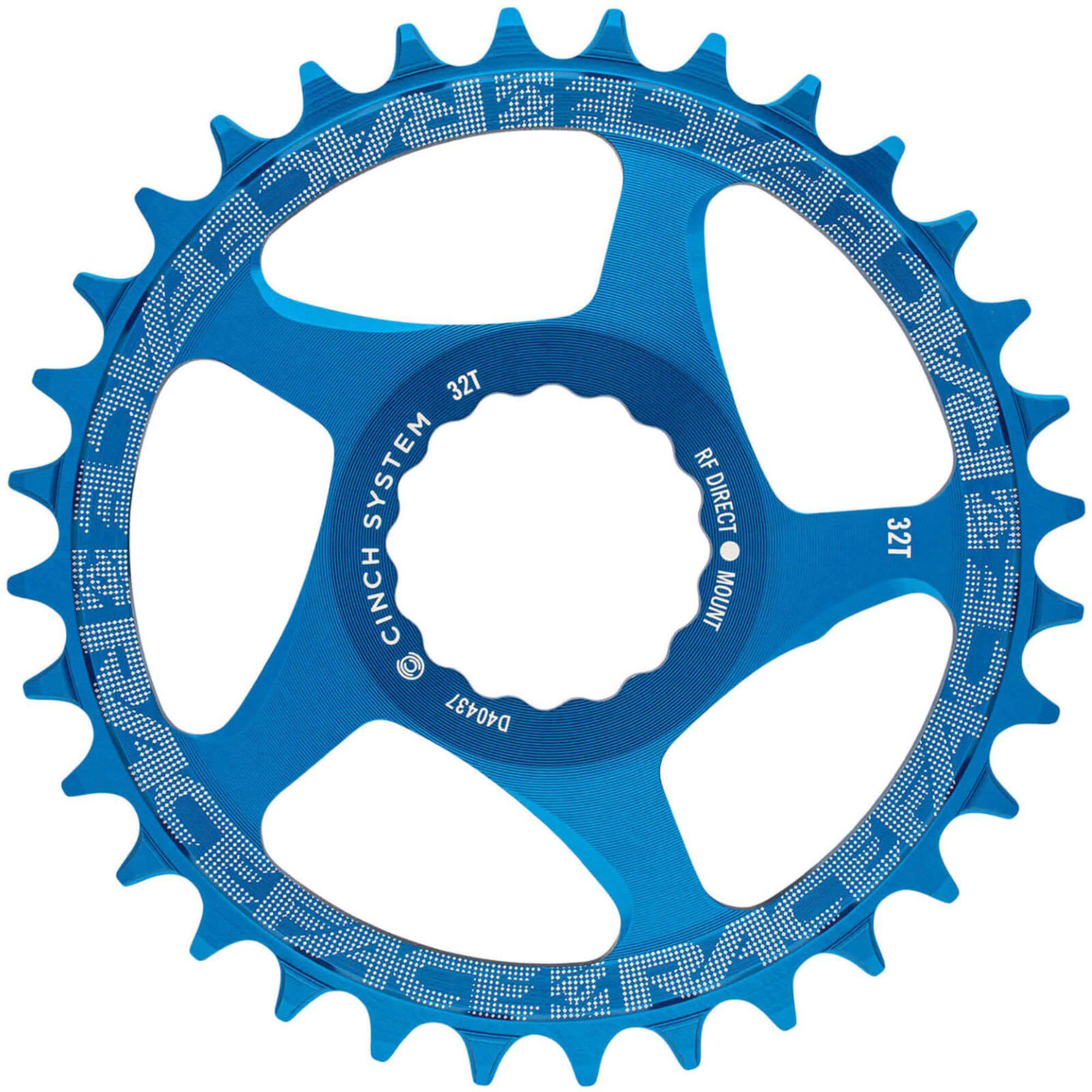 Halfords Race Face Direct Mount Narrow Wide Single Chainring, 32T, Blue | Extra 8% off for BC Members