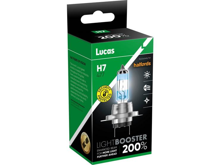 Lucas 200% Brighter H7 477 Headlight Bulb