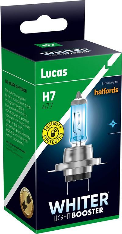 Lucas Whiter H7 477 Car Headlight Bulb Single Pack Lucas Whiter H7 477 Car Headlight Bulb Single Pack