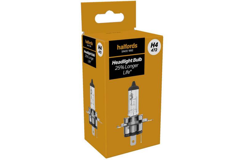 Halfords H4 472 Car Headlight Bulb Single Pack Halfords H4 472 Car Headlight Bulb Single Pack