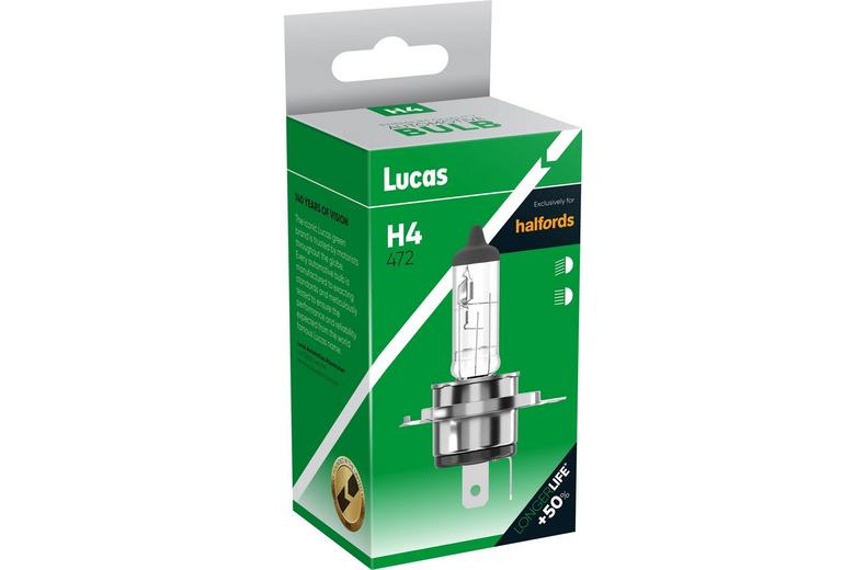 Lucas H4 472 Car Headlight Bulb Single Pack Lucas H4 472 Car Headlight Bulb Single Pack