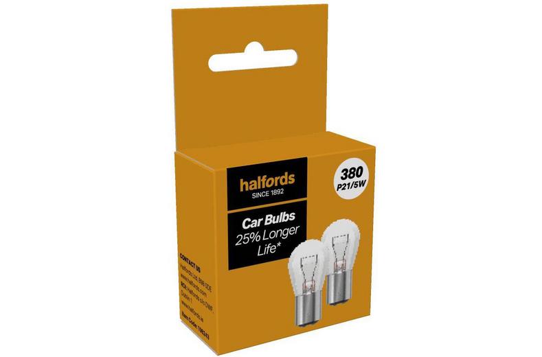 Halfords 380 P21/5W Car Bulb Twin Pack Halfords 380 P21/5W Car Bulb Twin Pack