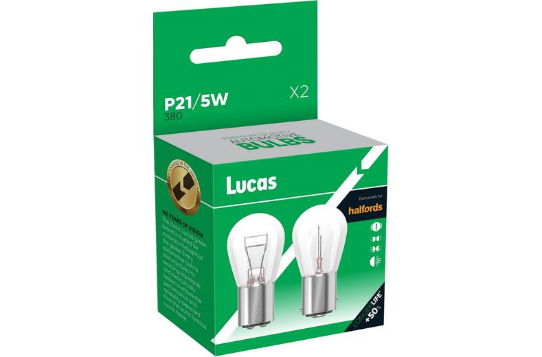 Lucas 380 P21/5W Car Bulb Twin Pack Lucas 380 P21/5W Car Bulb Twin Pack