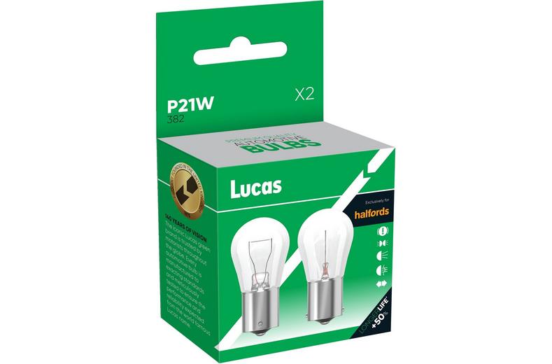 Lucas 382 P21W Car Bulb Twin Pack Lucas 382 P21W Car Bulb Twin Pack