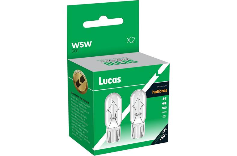 Lucas 501 W5W Car Bulb Twin Pack Lucas 501 W5W Car Bulb Twin Pack