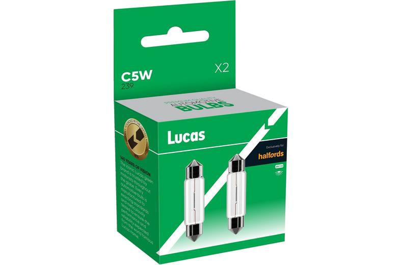 Lucas 239 C5W Car Bulb Twin Pack Lucas 239 C5W Car Bulb Twin Pack