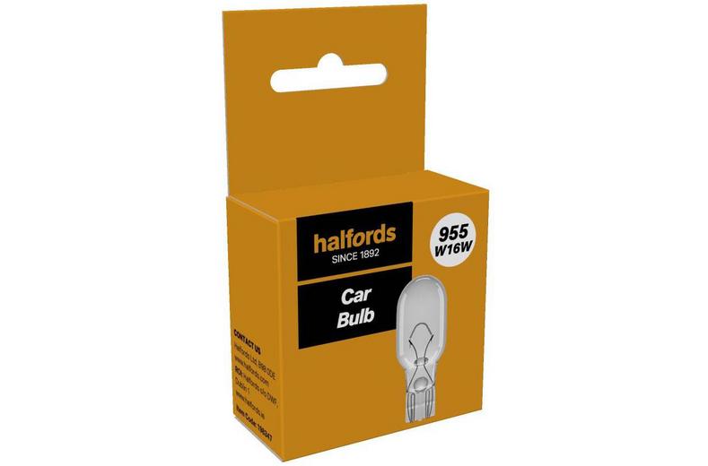 Halfords 955 W16W Car Bulb Single Pack Halfords 955 W16W Car Bulb Single Pack