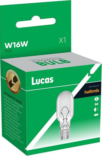 Lucas 955 W16W Car Bulb Single Pack