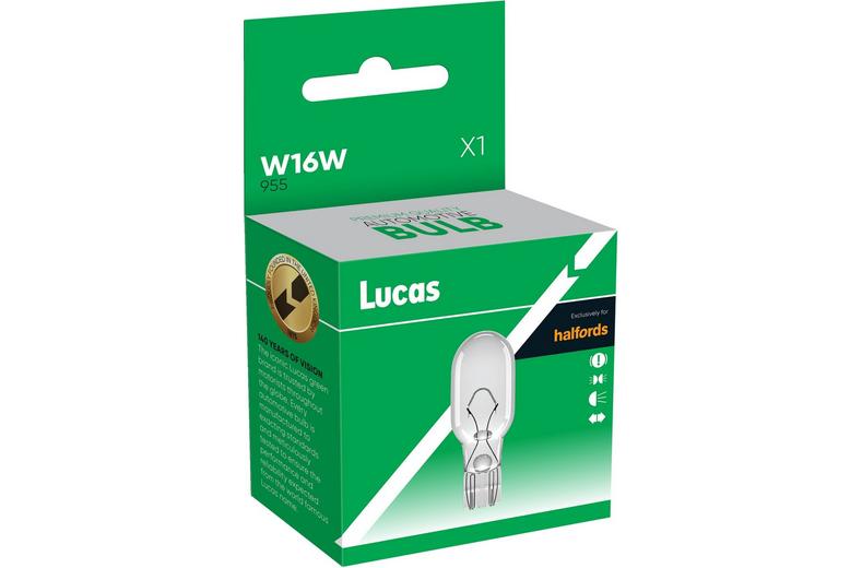 Lucas 955 W16W Car Bulb Single Pack Lucas 955 W16W Car Bulb Single Pack