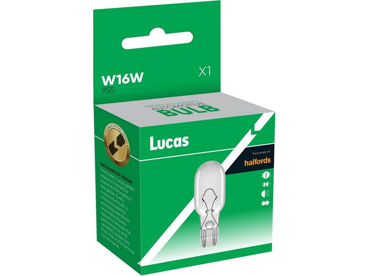 Lucas 955 W16W Car Bulb Single Pack