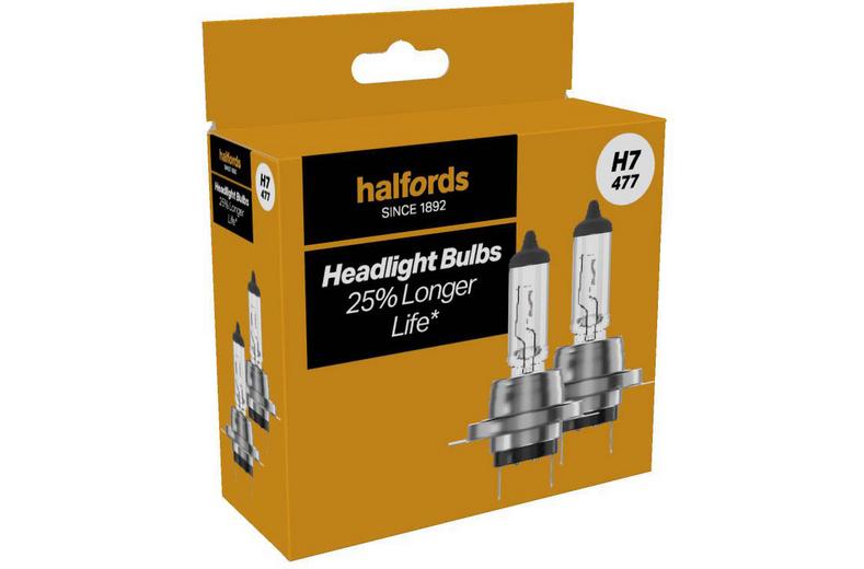 Halfords H7 477 Car Headlight Bulb Twin Pack Halfords H7 477 Car Headlight Bulb Twin Pack
