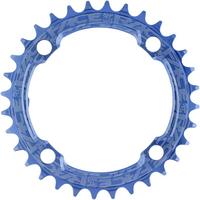 Halfords Race Face 1X Narrow Wide Single Chainring 104 Bcd, 36T, Blue | Extra 8% off for BC Members