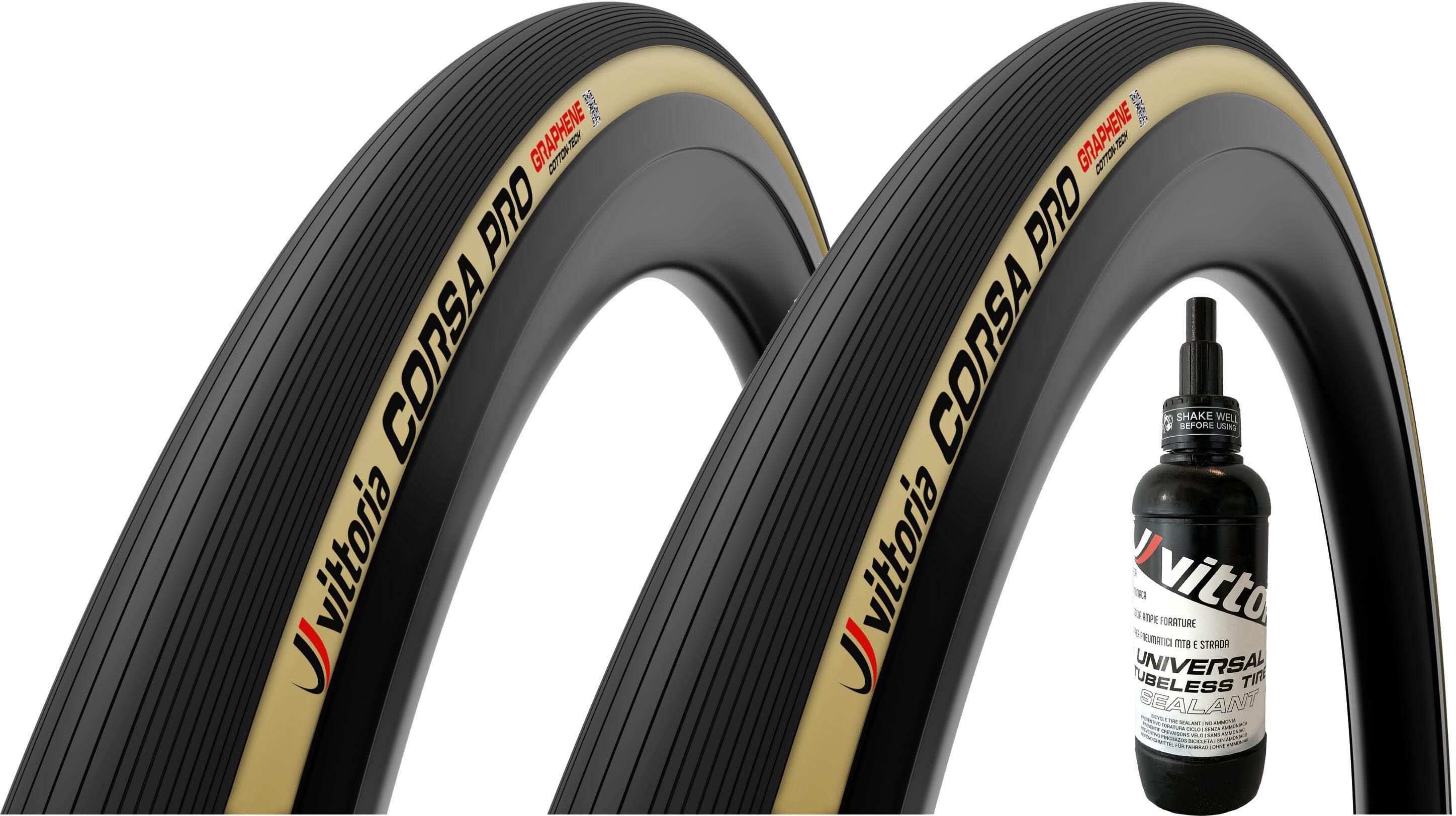 Vittoria Corsa Pro TLR G2.0 Tyre & Sealant Bundle, 700x30c