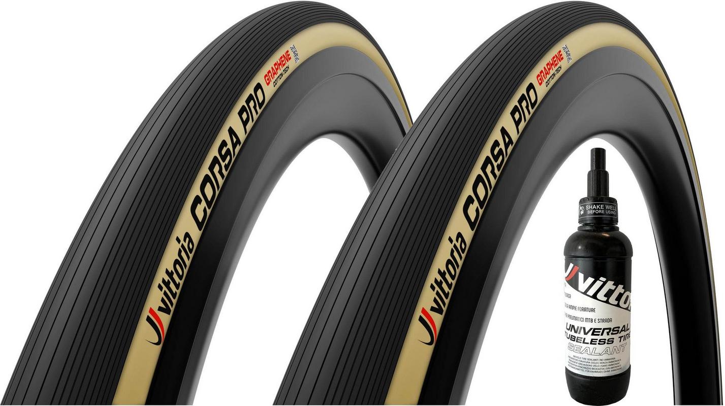 Halfords Vittoria Corsa Pro Tlr G2.0 Tyre & Sealant Bundle, 700X30C | Extra 8% off for BC Members