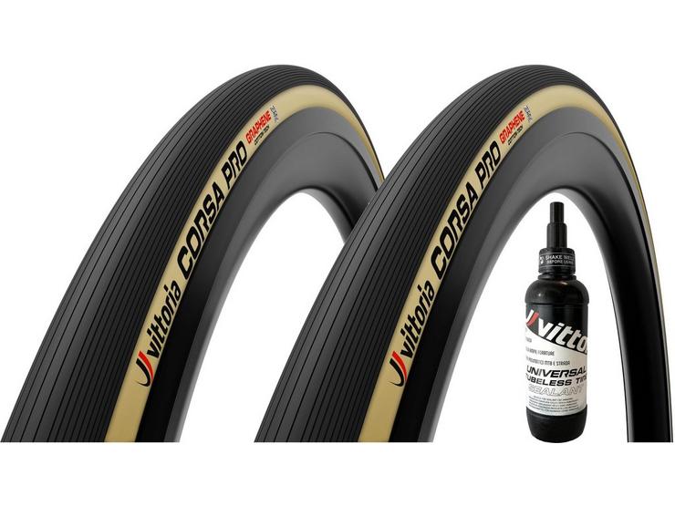 Vittoria Corsa Pro TLR G2.0 Tyre & Sealant Bundle