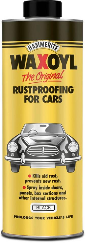 Hammerite Waxoyl Rustproofing for Cars Black 400ml