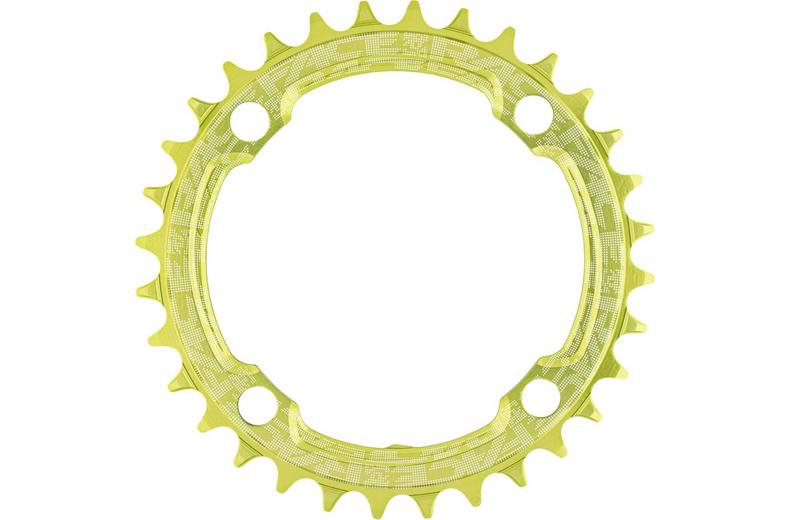 Race Face 1x Narrow Wide Single Chainring 104 BCD, 36T, Green Race Face 1x Narrow Wide Single Chainring 104 BCD, 36T, Green