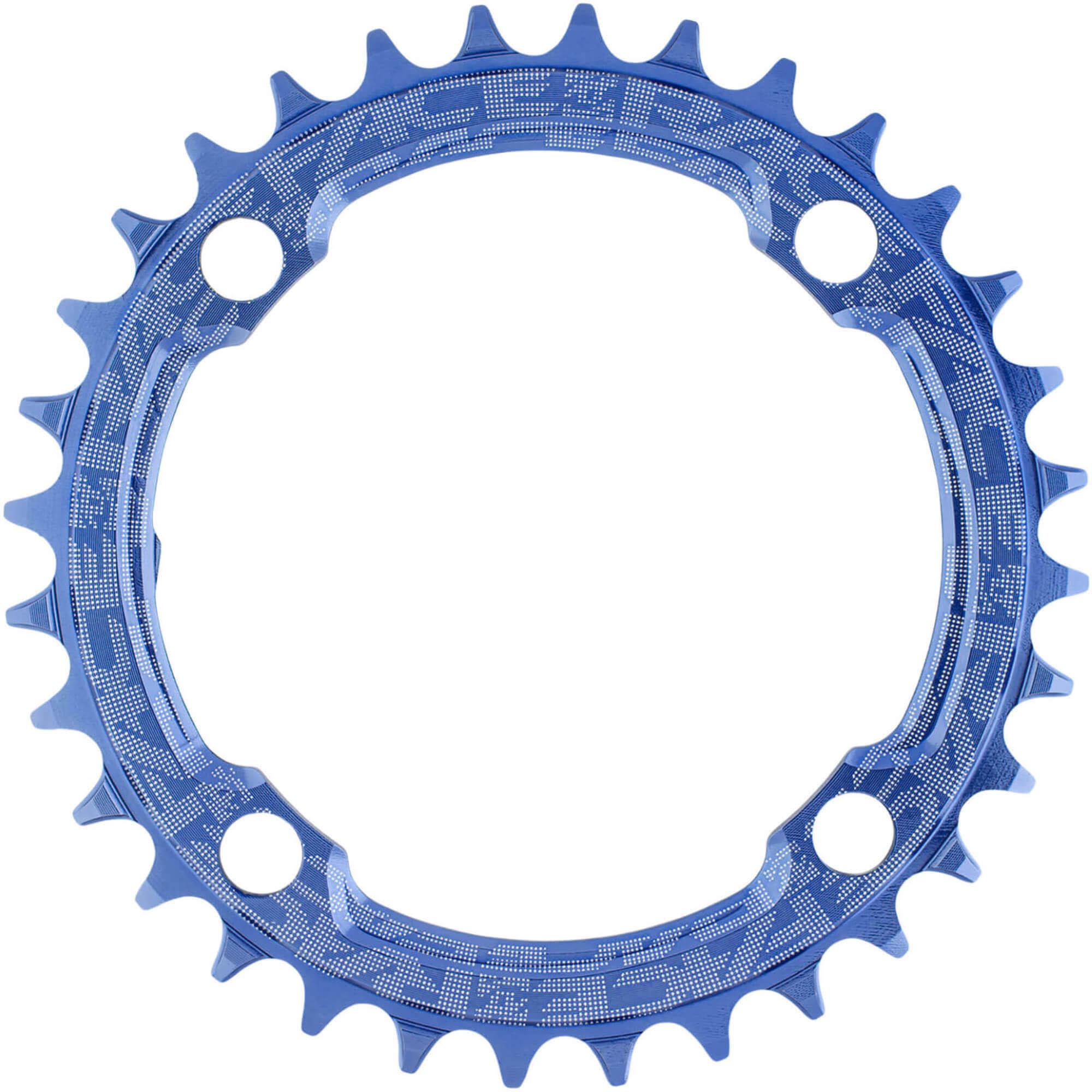 Race Face 1x Narrow Wide Single Chainring 104 BCD, 38T, Blue