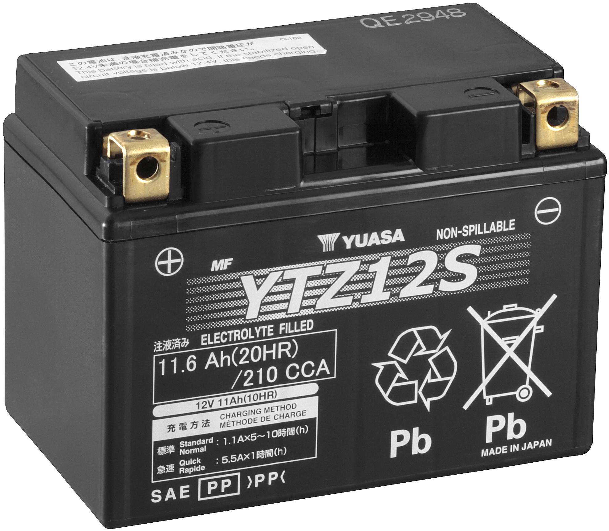 Yuasa YTZ12S High Performance Powersport Motorcycle Battery